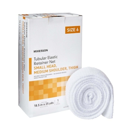 Mckesson Tubular Bandage, Small Head, Med Shoulder, Thigh, 18-1/2in X 25yd, Size 6 MSVP114706